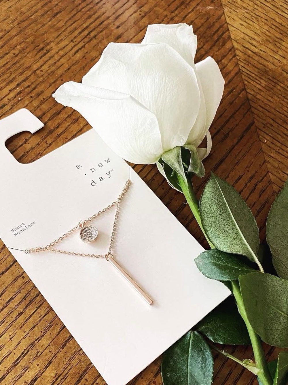 Short Champagne Gold Every Day Necklace - A New Day